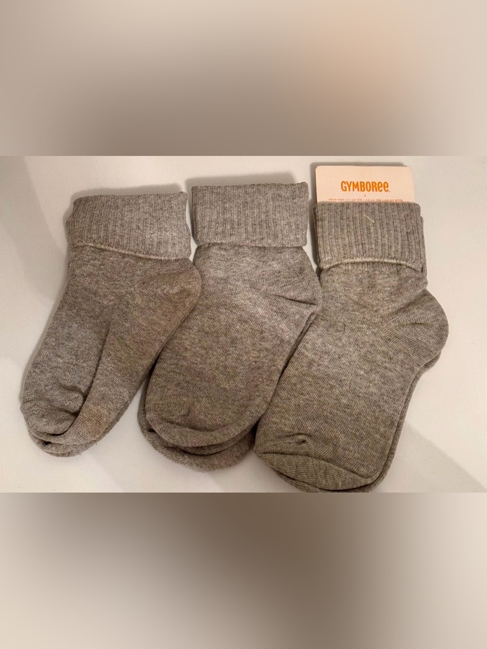 Gymboree Gray Boys' Crew Socks - Pack of 3